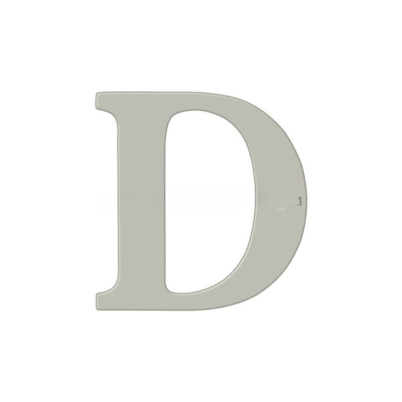 4" H Brass House Letter, Lifetime Brass, F