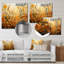 Décoration murale en métal doré et doré - Collages abstraits-826313984