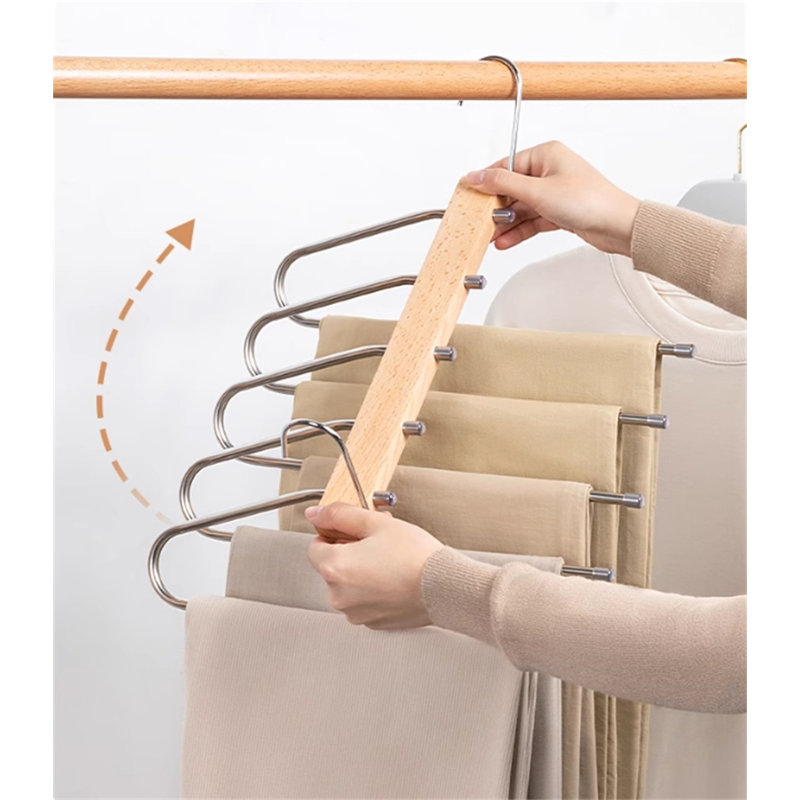Darell Wood Non-Slip Multi-Layer Hanger, 2