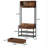 Rikijs Hall Tree 32'' Wide with Bench and Shoe Storage