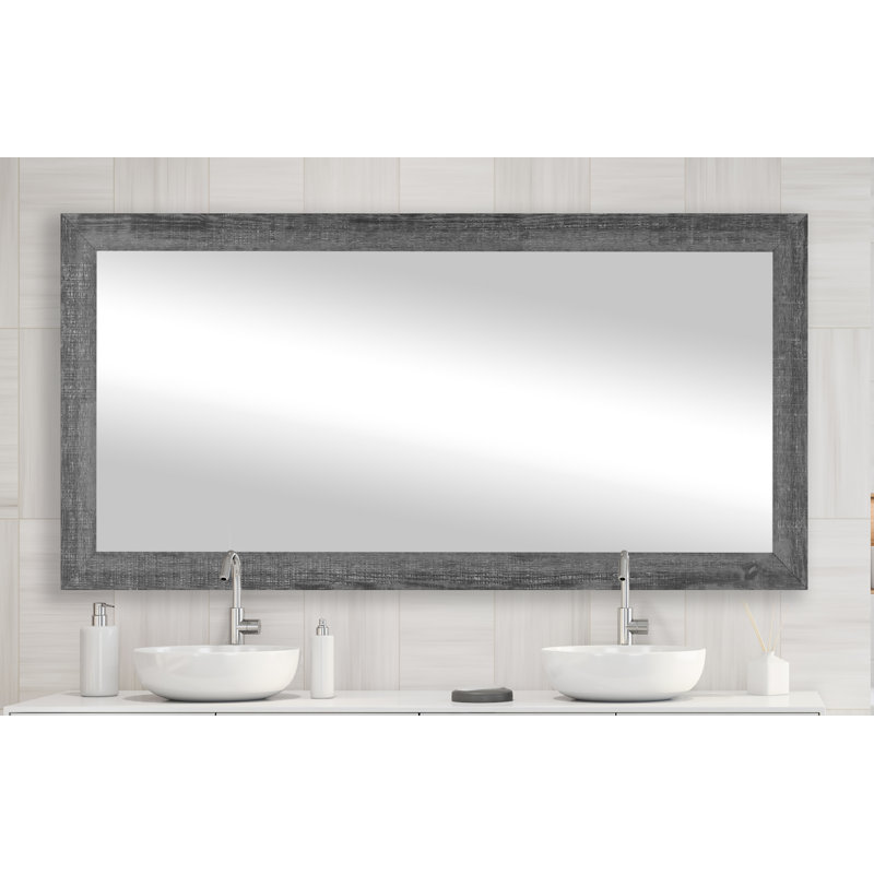 Dakston Solid Wood Flat Mirror, 39.5" x 70"