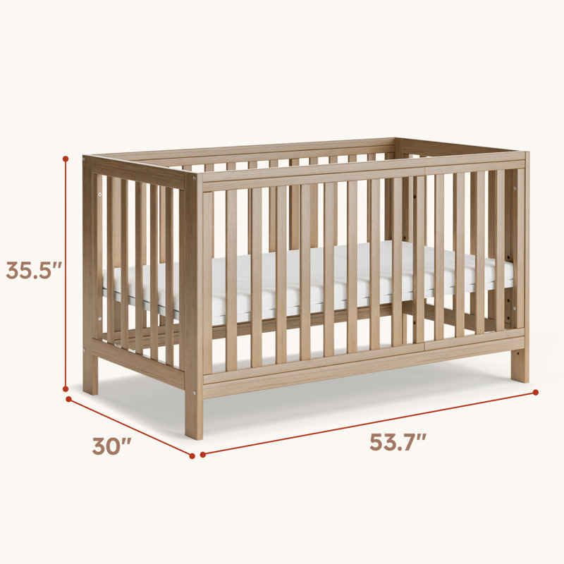 Full Size Crib Full Bed Conversion Kit, Dark Maple
