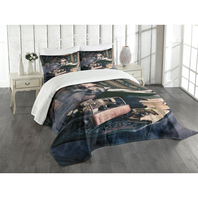 Ambesonne Gothic Bedspread Steampunk Woman -  bed_15444_king