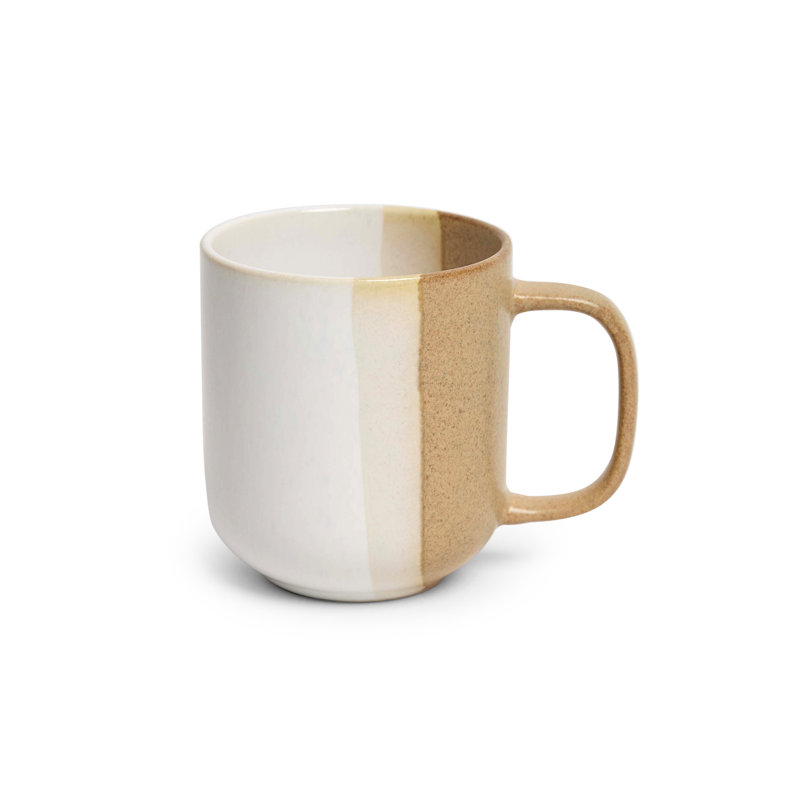 Ensemble de 4 tasses à café 15 oz, blanc et caramel Sango Phoebe Sango