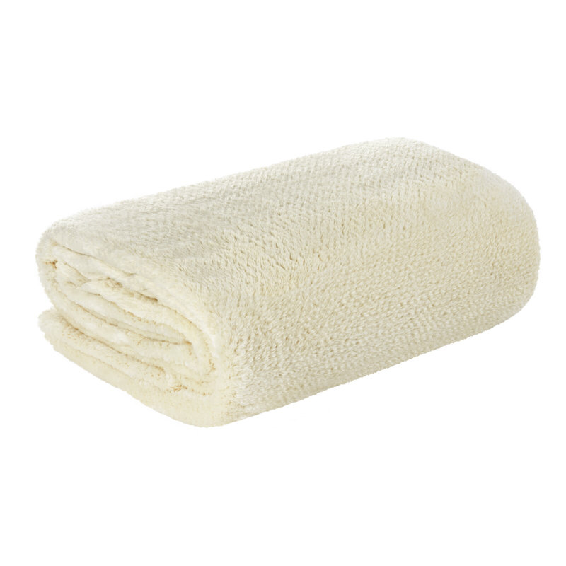 Polyester No Pattern Bedspread, Beige