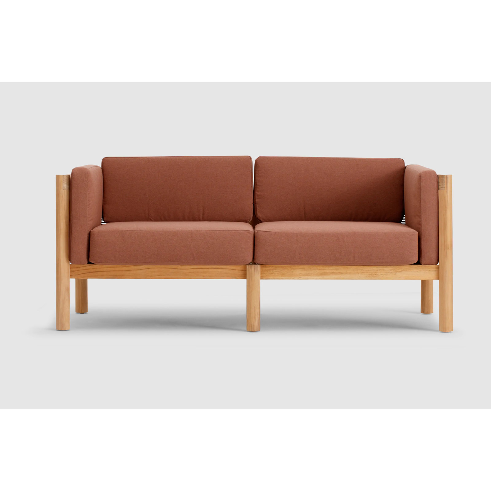 Haven 66" Sunbrella® Patio Loveseat, Sunbrella Rust