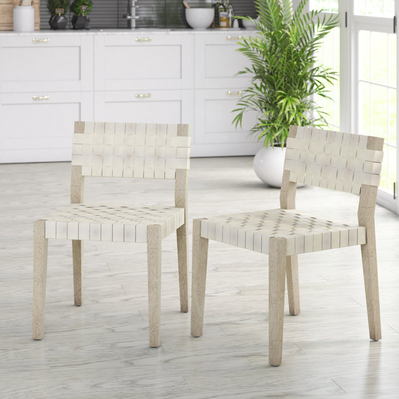 Chaise d'appoint rembourrée Fairhaven, Blanc Eureka