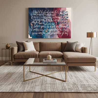 "Thanksgiving", art moderne sur toile mauve