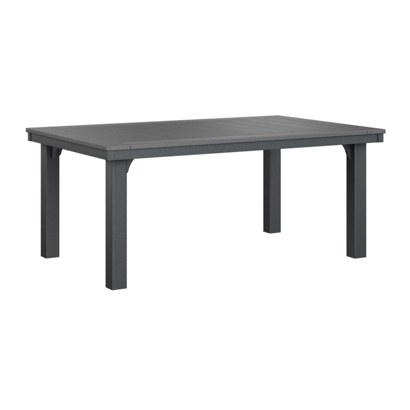 Homestead Outdoor Dining Table, Smoke Gray, Black