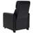 Warren Black Upholstered 4-Seater Home Theater With Wedge Console