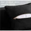 Non assemblé, canapé-lit escamotable sans os avec 2 coussins, canapé-lit surdimensionné en mousse de velours côtelé dans une boîte pour canapé-lit (noir)