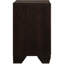 2 Table de chevet rectangulaire en cuivre foncé, forme classique pour meubles de chambre à coucher et décor de conception de construction, cadre grain de bois riche