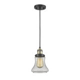 Luminaire suspendu en forme de cloche à 1 lumière Edda