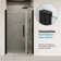 OVE Decors Pasadena 48 In. W X 36 In. D X 74 3/4 In. H Corner Frameless Pivot Shower Door Kit  With Base Pan, 2025