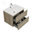 Meuble-lavabo mural 24 po avec lavabo intégré en céramique avec trop-plein, grand meuble-lavabo flottant avec rangement pour salle de bain moderne-1242916688