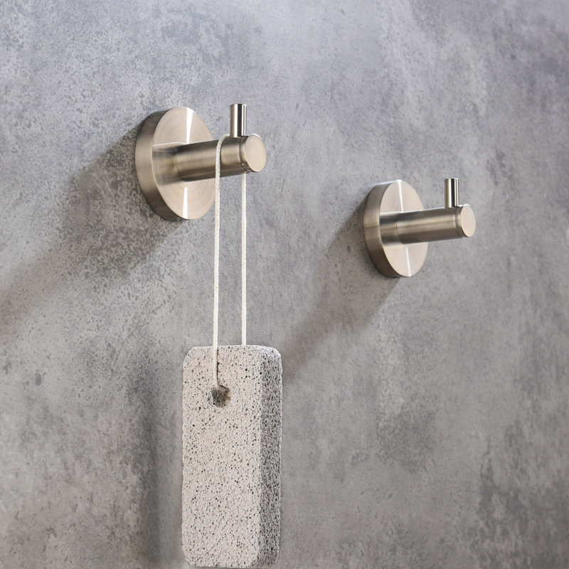 Circular 4 - Piece Bathroom Hardware Set, Brushed Nickel