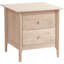 Sarah 2 - Drawer Solid Wood Nightstand-20803997-23584263