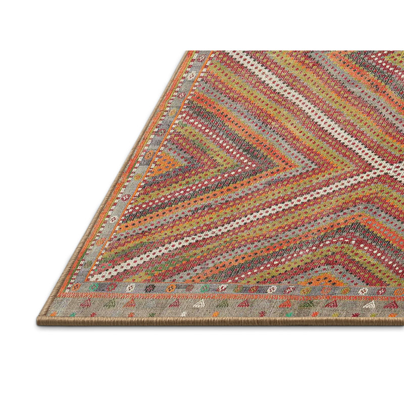 Tapis brun contemporain, Rectangle 3 pi x 5 pi