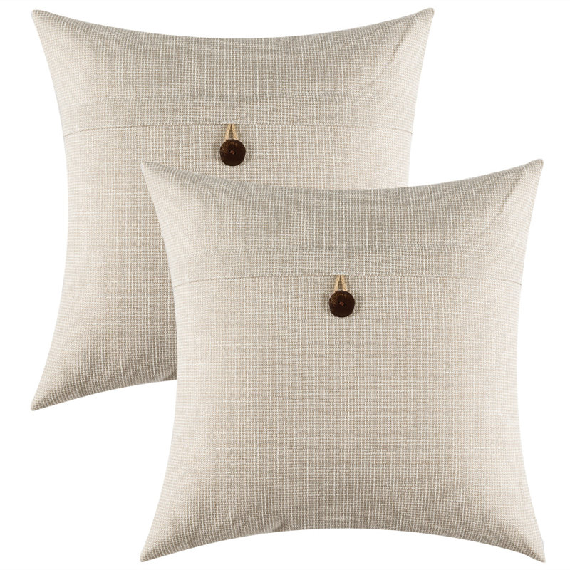 Housses de coussin carrées, Mauve, 20 po x 20 po, Oui