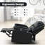 Fauteuil inclinable manuel standard en similicuir de 35 po de largeur Lavae