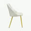 Ensemble de 2 chaises d'appoint en cuir synthétique blanc Gaines