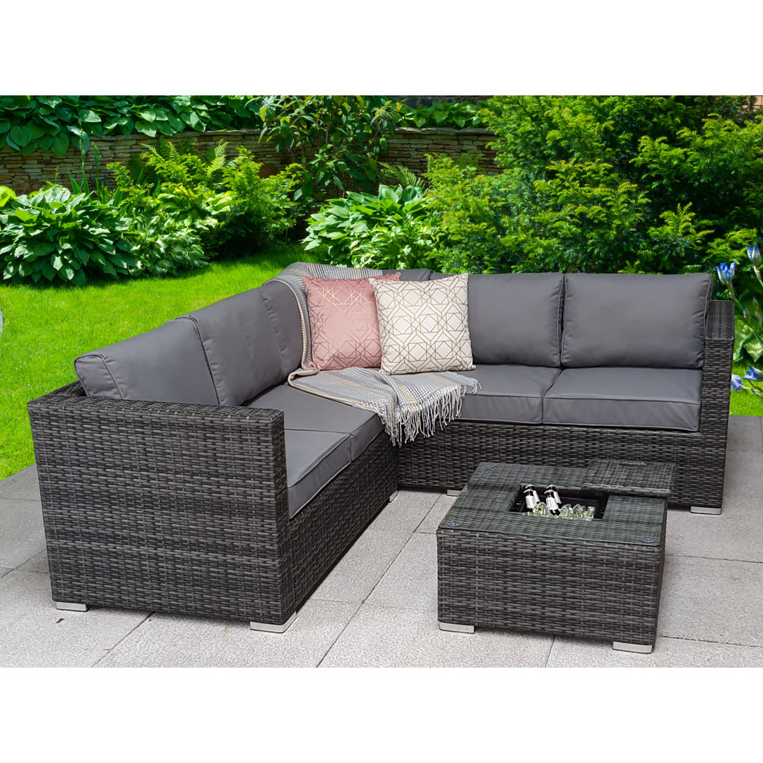 Mumbai 4 - Person Seating Group with Cushions