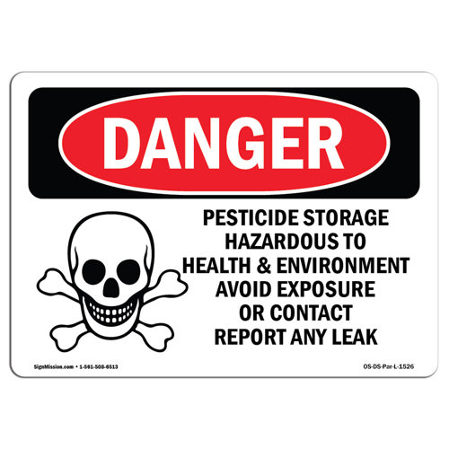 SignMission Pesticide Storage Hazardous Sign | Wayfair