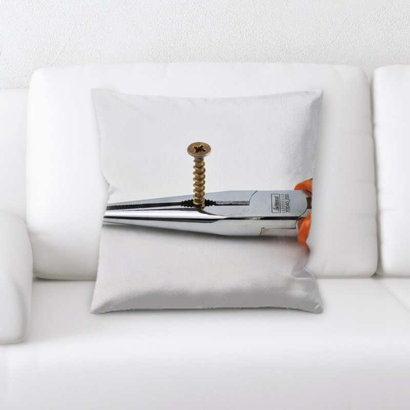 Microsuede Reversible Throw Pillow