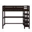 Lit mezzanine avec tablettes de rangement et bureau sous le lit-31341761-31341788