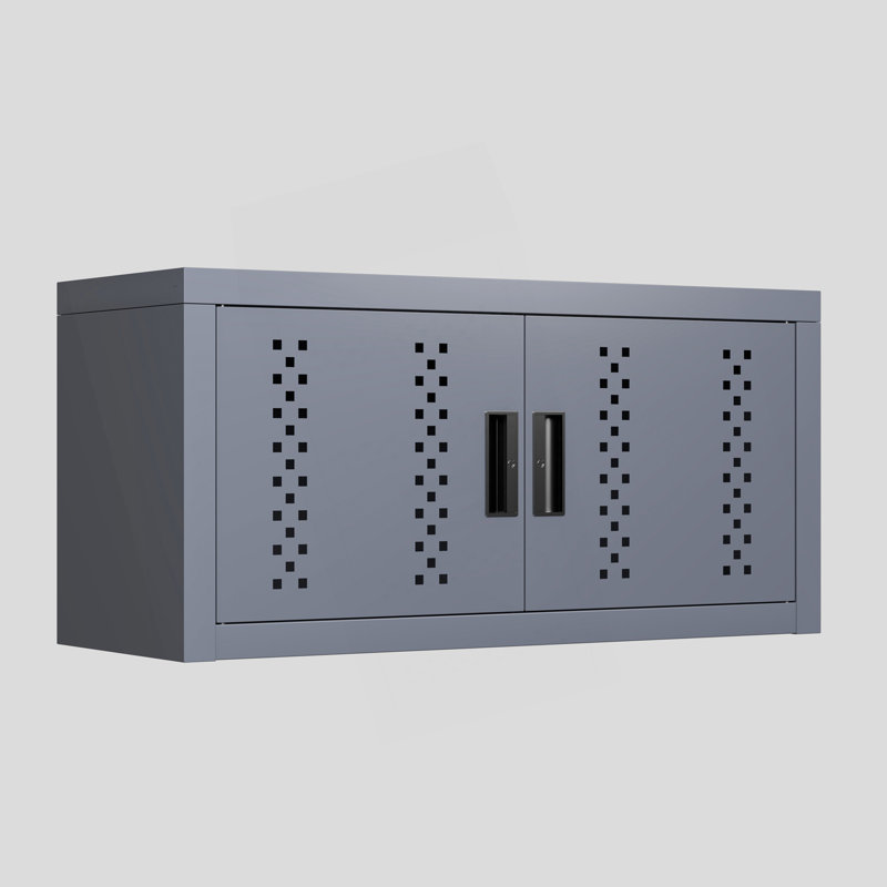Armoire de garage murale en métal avec porte