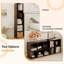 Bibliothèque à 5 cubes, armoire de rangement autoportante, organisateurs de placard et rangement pour chambre à coucher, salle d'étude, placard-1232529662