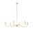 Ajmer 6 - Light Steel Dimmable Chandelier-1127689715-1127689714