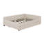Lit plateforme tapissier avec port USB et lit gigogne simple-94375233