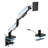 Mount-It! Heavy-Duty Single Monitor Arm for Ultrawide Screens Up To 49" / 44 lbs. for VESA Desk Mount