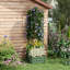 Boîte à fleurs d'extérieur avec cage à tomates en treillis et fond ouvert pour vignes grimpantes-1335763533