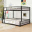 Metal Bunk Bed With Ladder And Slats-36271620-36271625