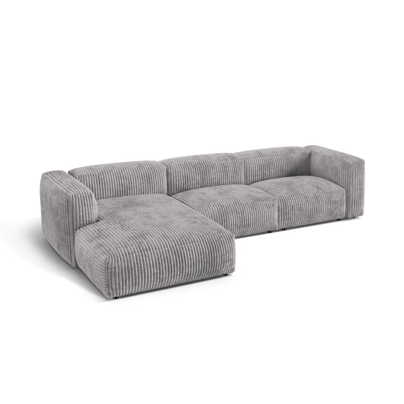 Betsayda 3 Seater Corner Sofa , Light Grey
