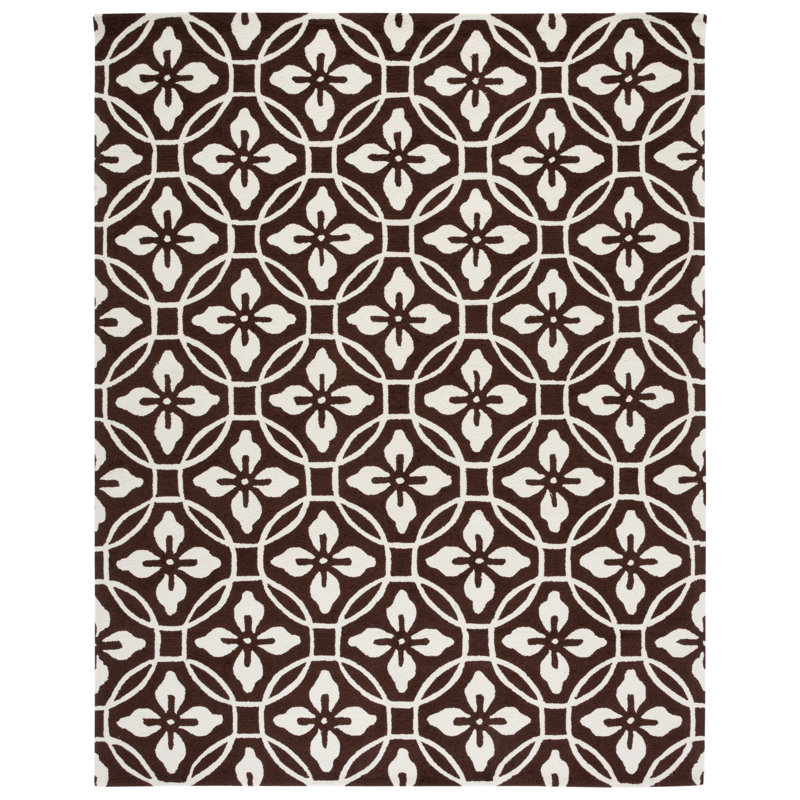 Bayou Hand Hooked Performance Geometric Rug, Rectangle 5' x 8'