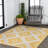 Kyona Geometric Moroccan Diamond Yellow/Cream Indoor/Outdoor Rug-1459045248