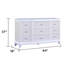 Commode 9 tiroirs Elmin