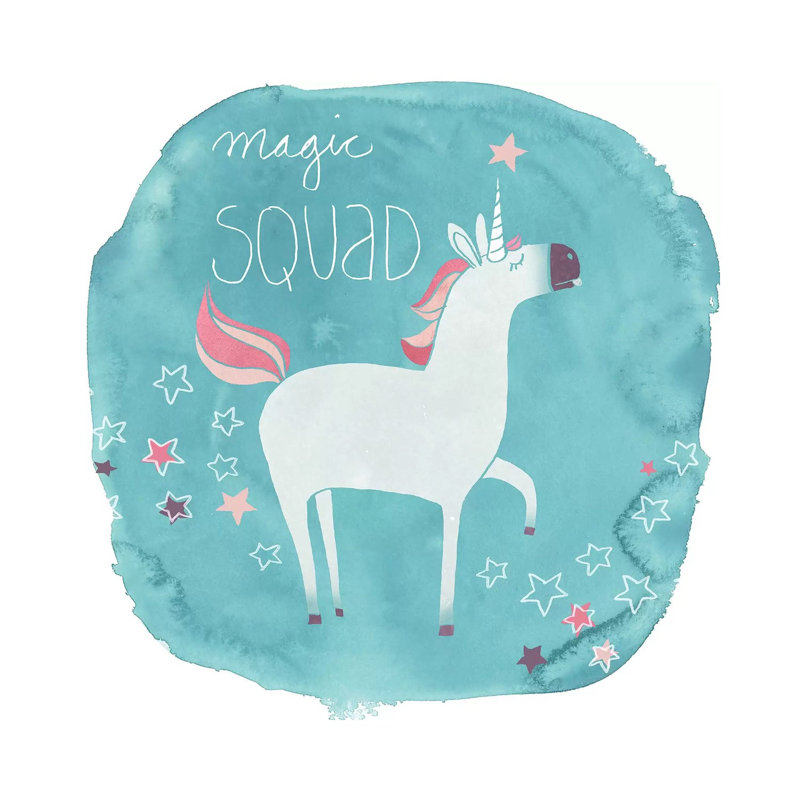Magic Unicorn Squad III by June Erica Vess - Wrapped Canvas Print, 93.98 cm H x 93.98 cm W x 3.175 cm D