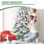 Arbre de Noël en PE et PVC floqué-103718476