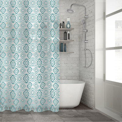 Rideau de douche Aqua Geo Peva imprimé