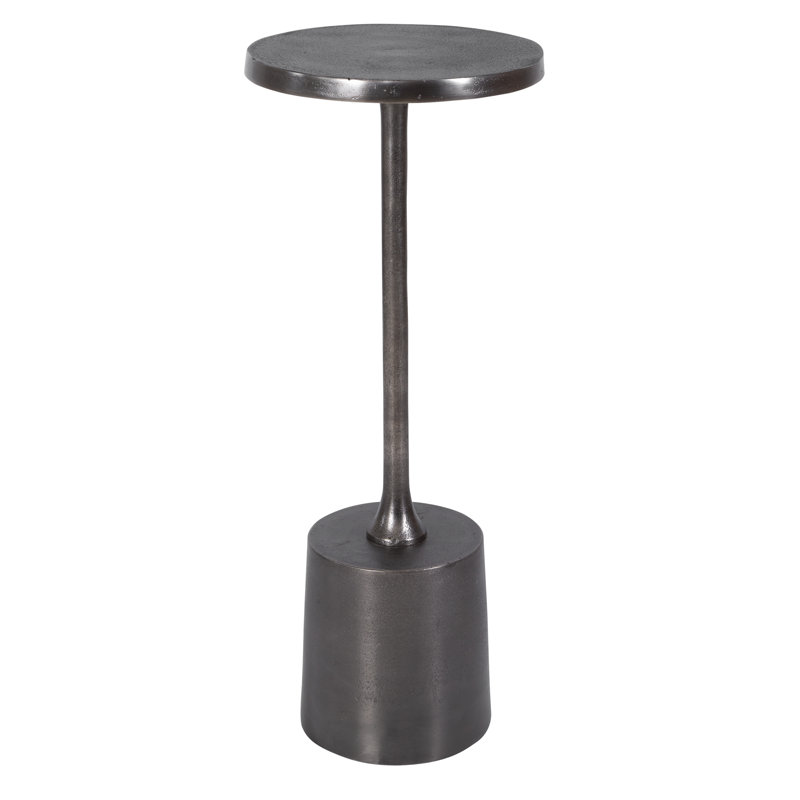 Element End Table, Nickel Silver