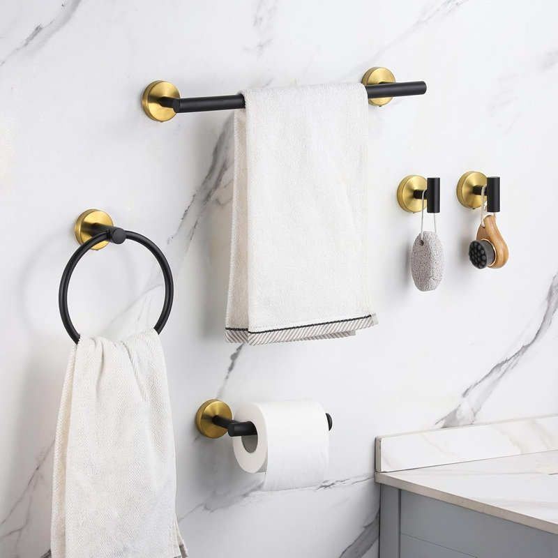 Premium Bathroom Hardware Set - 10-Piece Towel Bar Set With Hand Towel Bars, Toilet Paper Holder, Towel Rings And Hooks, Durable Stainless Steel Construction For Modern Bathroom Decor