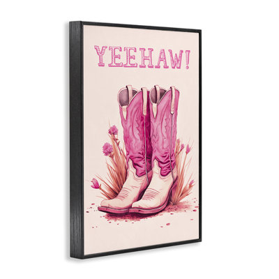 Yeehaw Pastel Boots Giclee Art by Andrea Haase