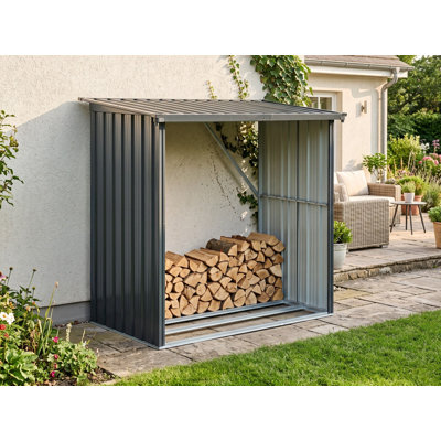 165 W x 89 D Steel Log Store