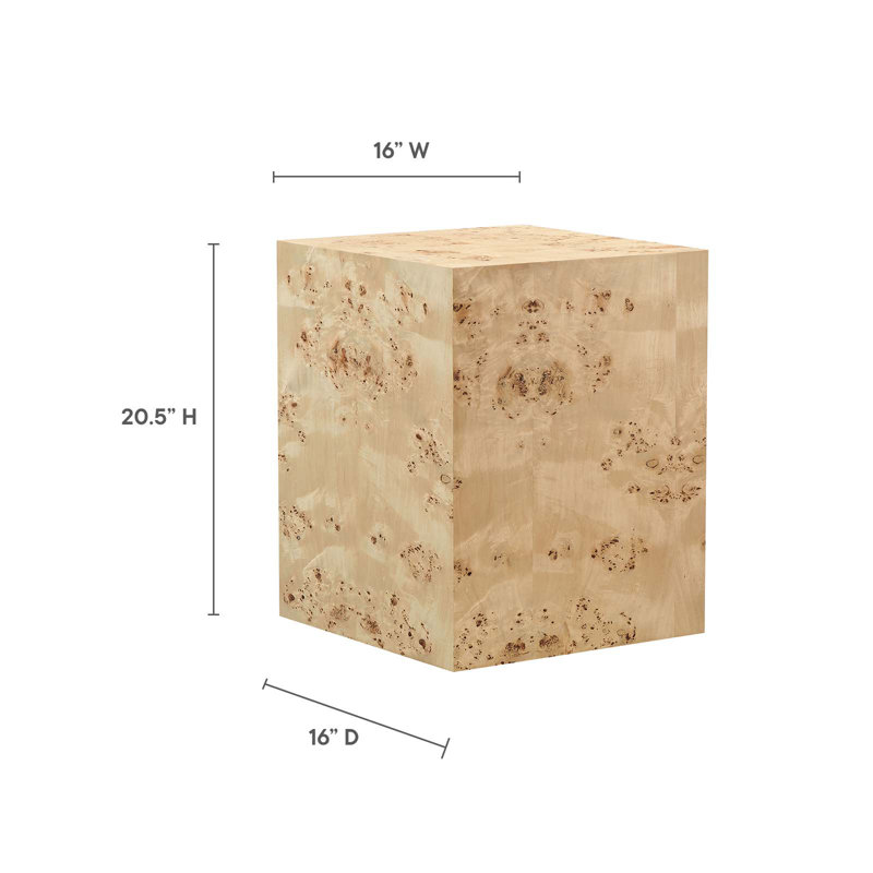 Table d'appoint 16 po Modway Cosmos, Ronce naturel