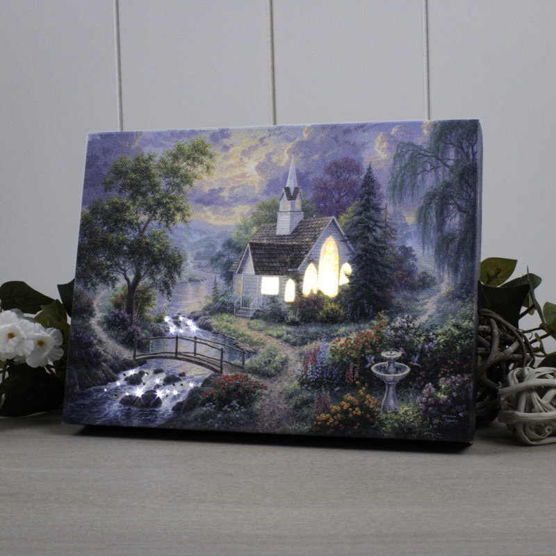 Anthone Light Unto My Path 8x6 Lighted Easel Back Canvas
