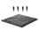 Pavés décoratifs avec piquets 15,5 x 15,5 po gris